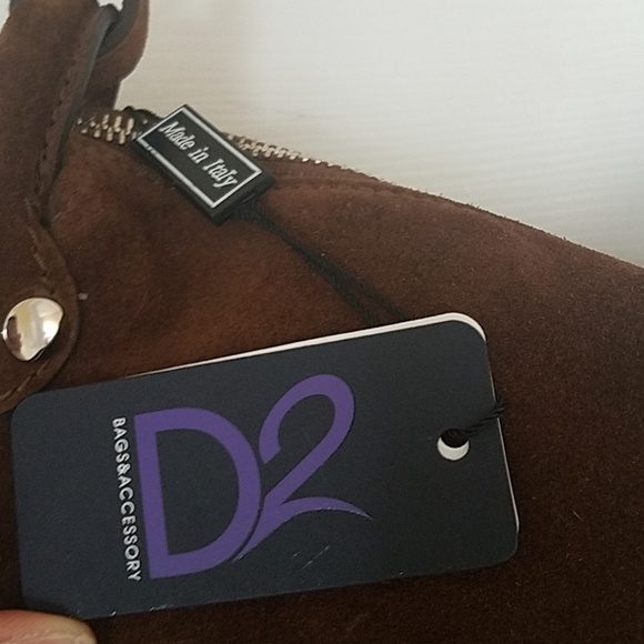 Brown Suede Fringed Purse - Picture 3 of 4